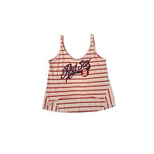 MLB Boston Red Sox Women's Shirt High Low‎ Tank Top Sz L 5th & Ocean